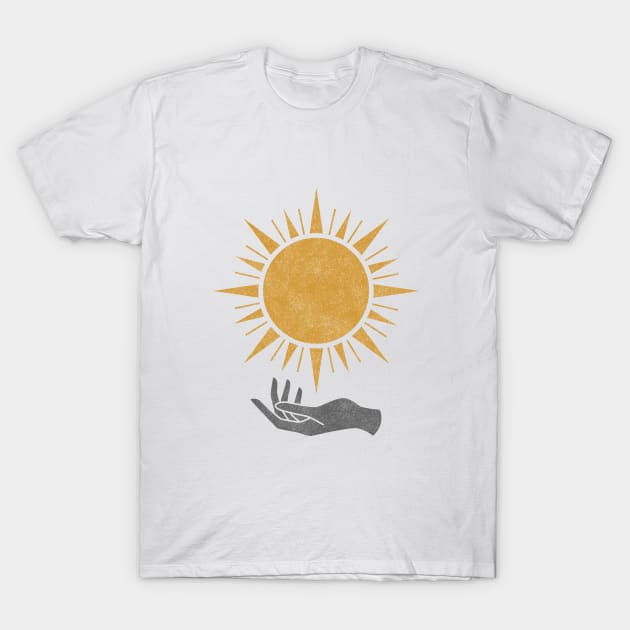 Sunburst Hand - 1 T-Shirt by moonlightprint